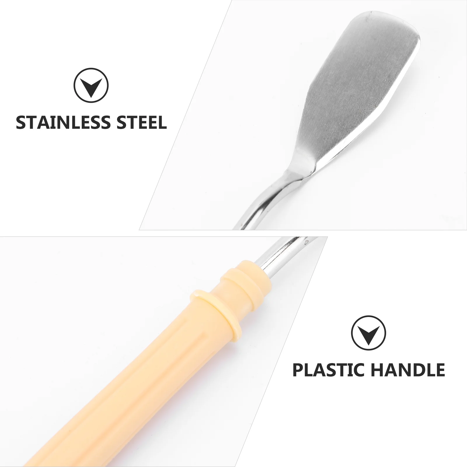 5 ชิ้น Palette มีดไม้พายสี Spatulas ภาพวาดสีน้ํามันอุปกรณ์เสริมทนทานจานเครื่องขูดอุปกรณ์โลหะ