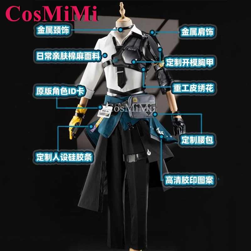 CosMiMi Game Zenless Zone Zero Asaba Harumasa Cosplay Costume Fashion Handsome Battle Uniforms Carnival Party Role Play Clothing