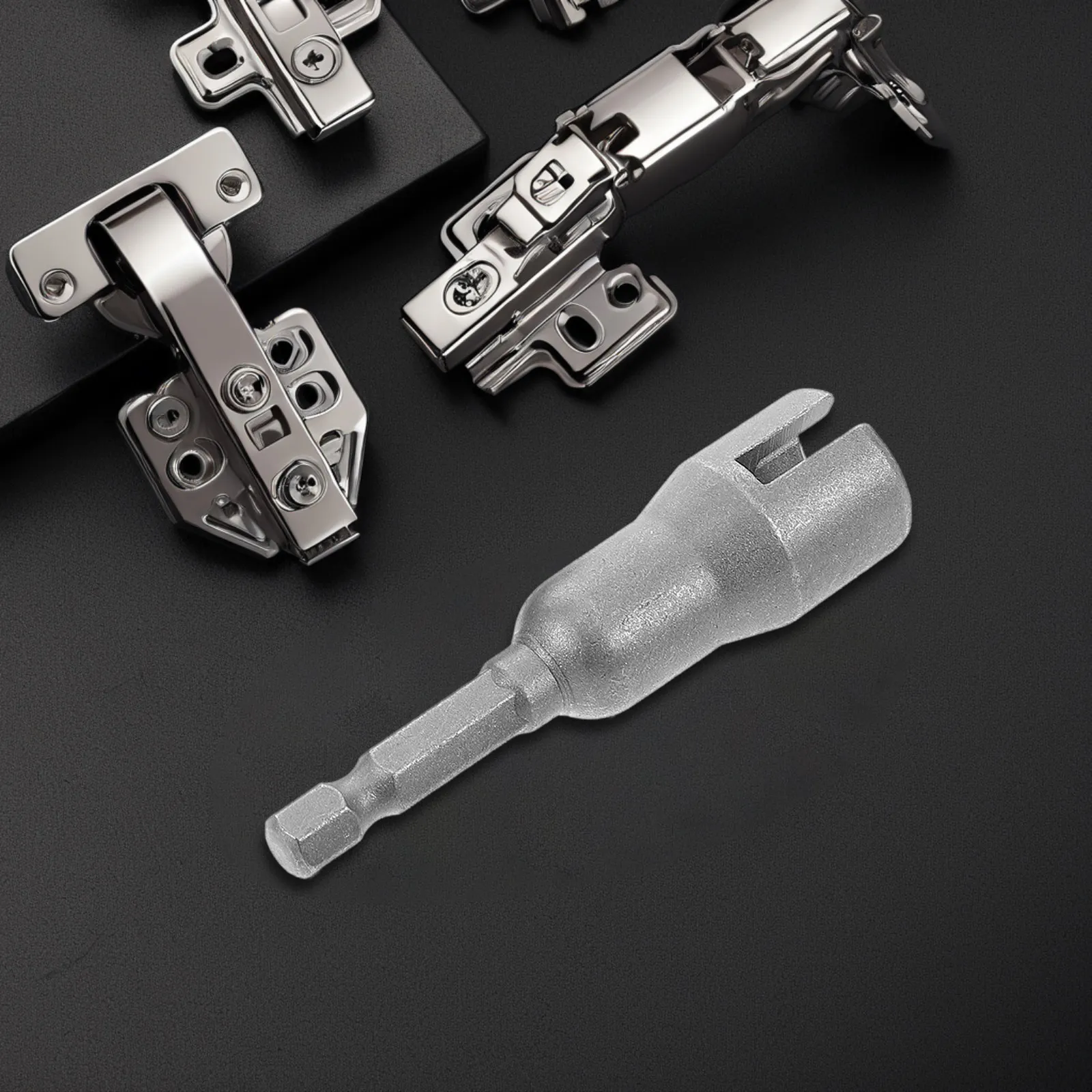 

Набор из 2 насадок-гайковертов для гаек-барашков, адаптер для гаек, ключ для мебели и жалюзи