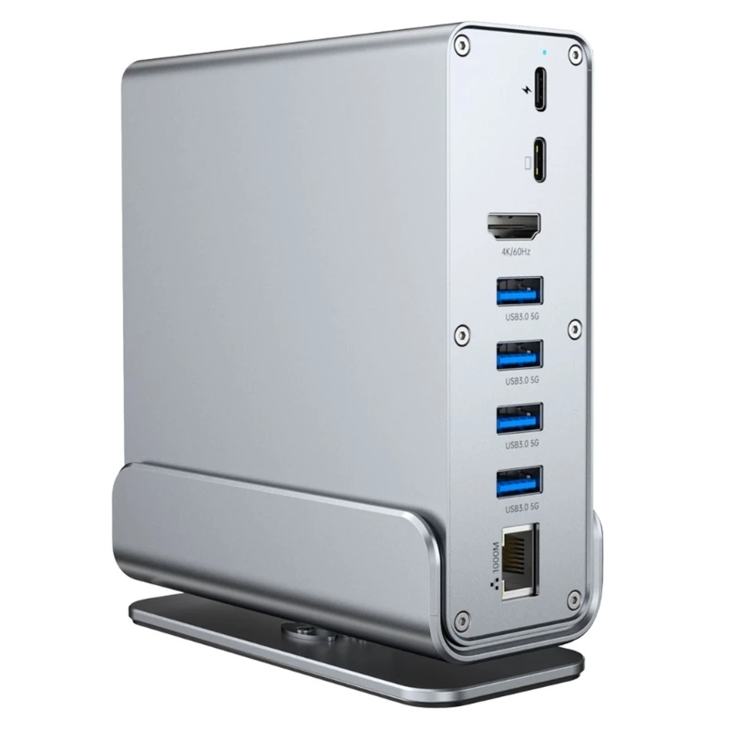 CORA 15 In 1 Aluminum USB C Adapters With HDTV Ethernet Fast And Card Reader