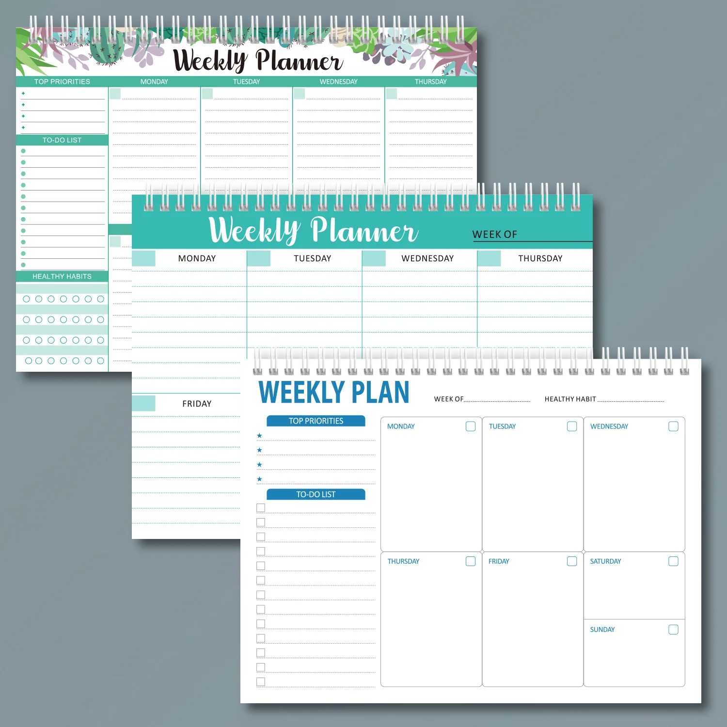 52 Sheets Weekly Planning Notepad Memo Pads Schedule Plans Notepads To Do Planner Notebook Office School Stationery