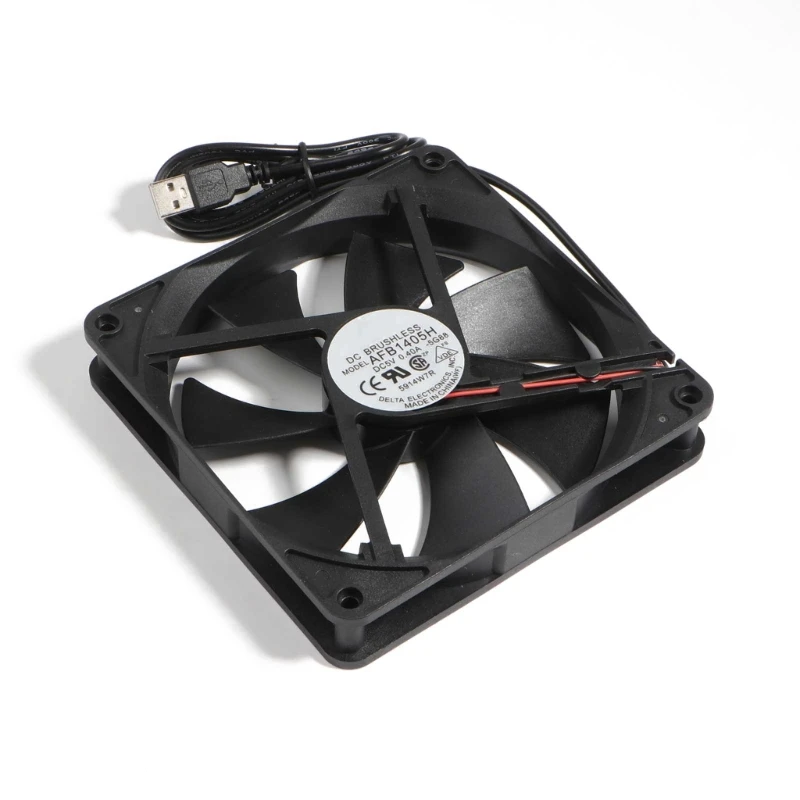 USB CPU Cooler Radiator 140mm DC5V 140x140x25mm Computer PC Case Fan 14cm