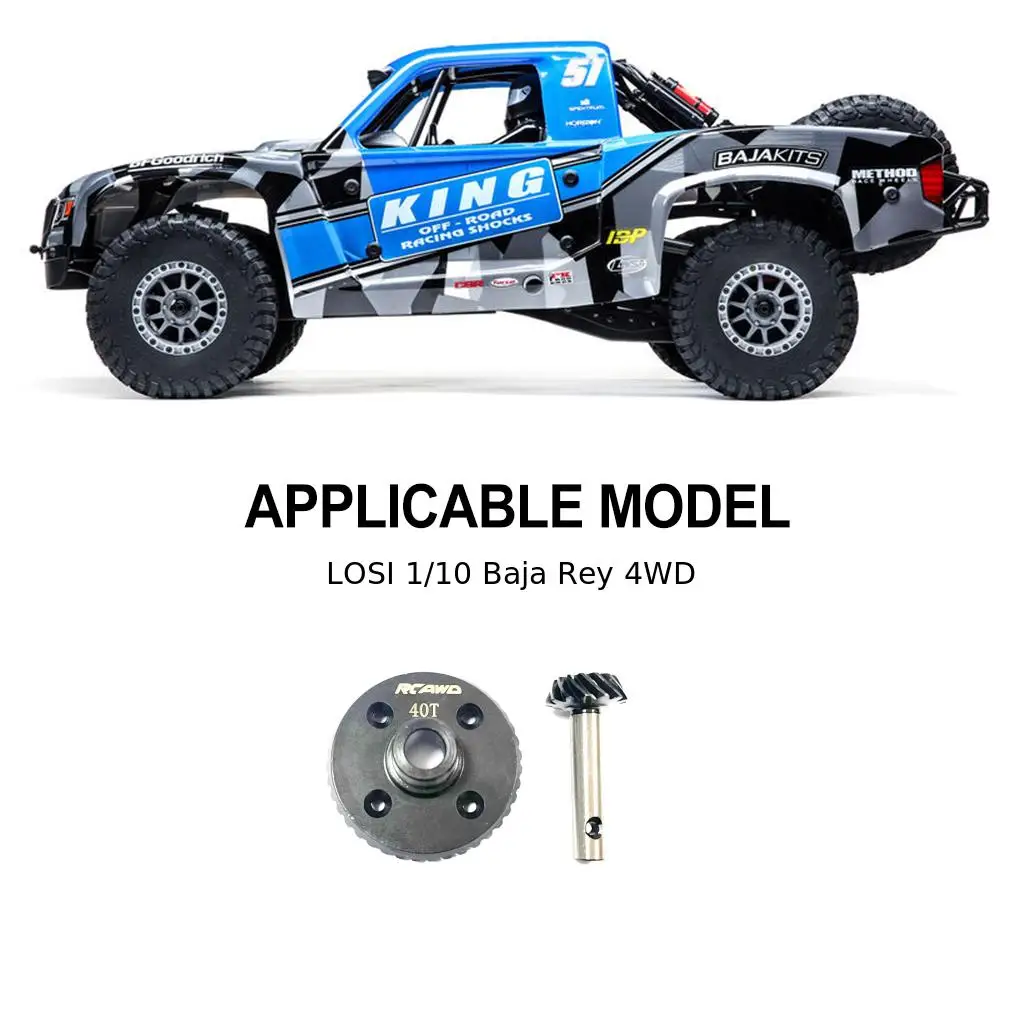 Aluminium legierung 1 10 gang rc upgrade teil 2 stücke gehärtetes rc getriebe für losi baja rey 4wd rc autoteil rc autozubehör