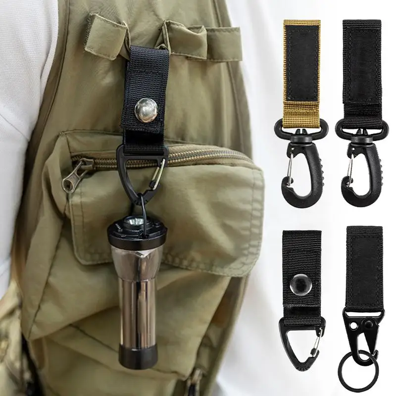 

Webbing Hook Carabiner Belt Hook Carabiner Keychain Nylon Webbing Sports Equipment Cookware Hanger Belt Clip Key Buckle For