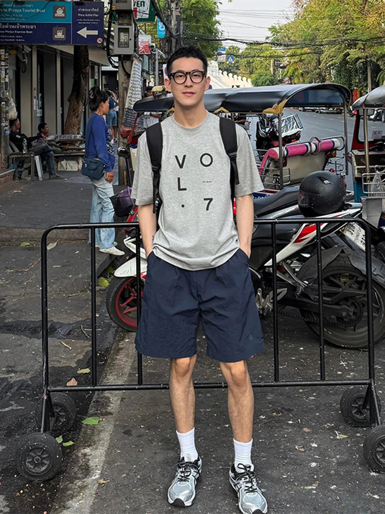 

Мужские летние тонкие спортивные шорты из ледяного шелка Qui Dry, прямые повседневные брюки Cleanfit, модный бренд