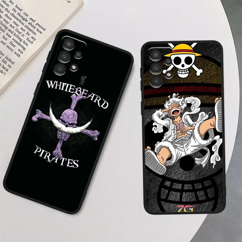 Cartoon O-ne P-ieces Luffy Cool For Samsung A90 A80 A70S A60 A50S A40 A30S A20E A20S A10S Silicone Black Phone Case