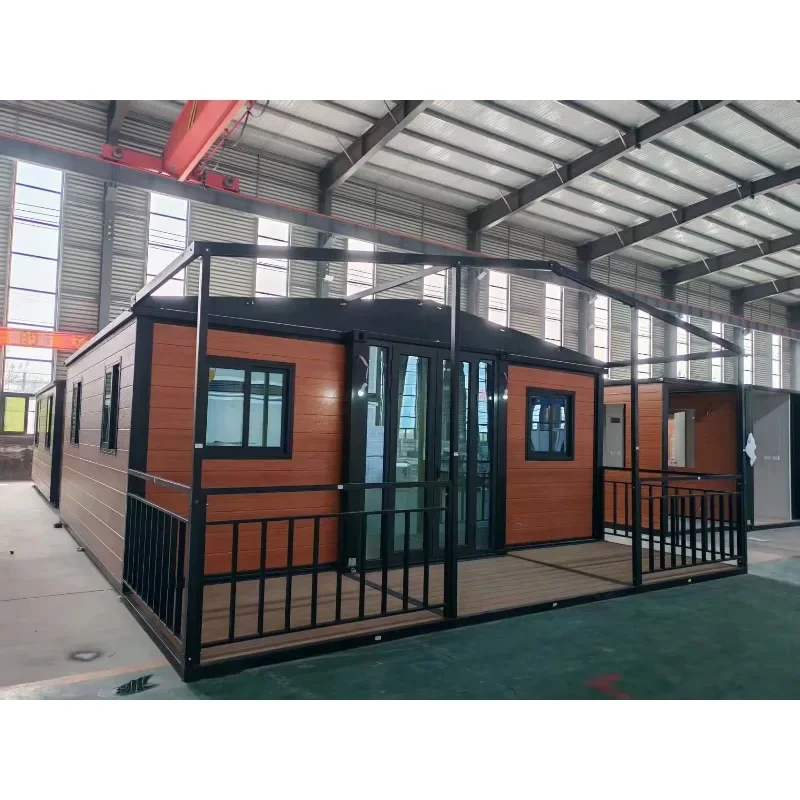 20ft Modern Transportable Thickened Breathable Folding Container Office Building AU Standard Luxury Prefabricated Expandable 1