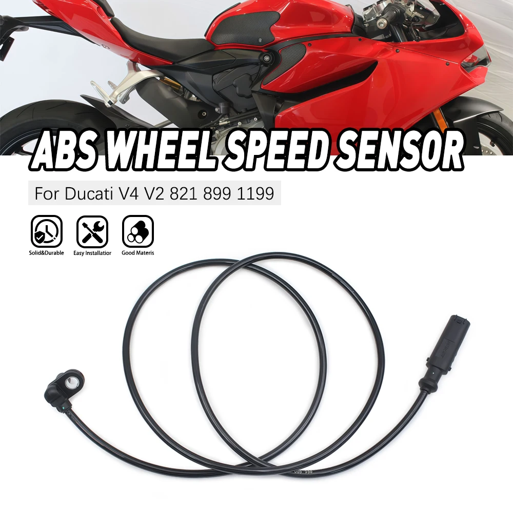 

For Ducati 55212121B V4 V2 821 899 1199 Front Rear Brake Sensor ABS Wheel Speed Sensor 115cm 45" Motorcycle Accessories