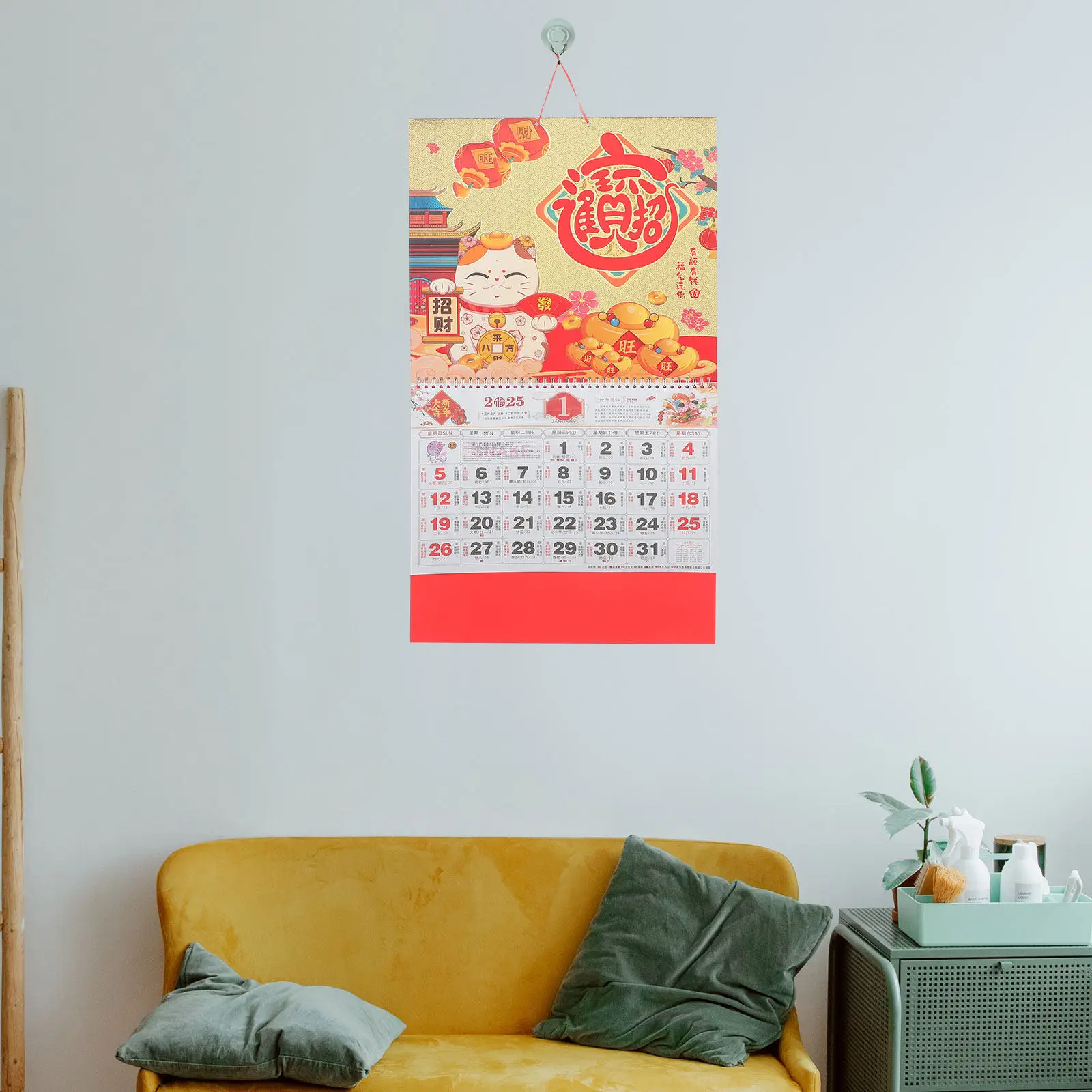 calendario-lunar-chines-de-parede-tradicional-para-pendurar-planejador-mensal-de-ano-novo-design-de-cobra