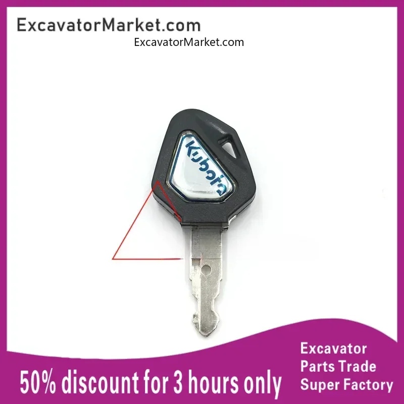 Excavator Spare Kubota u15/30/135/155/161/163 Start ignition with chip key Door key Excavator