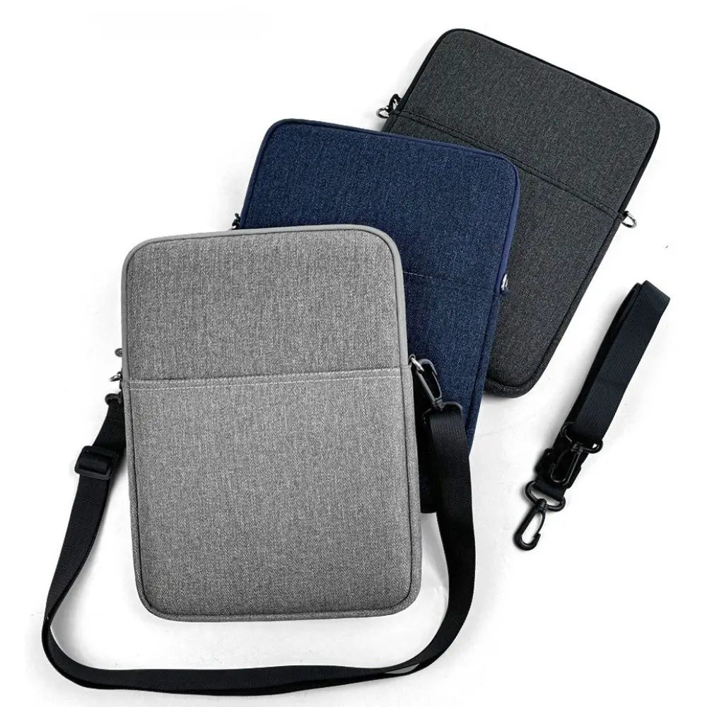 9-13.3 inch Tablet Sleeve Bag with Shoulder Strap Large Capacity eReader Storage Bag Handle for Samsung/Huawei/Xiaomi/Kindle