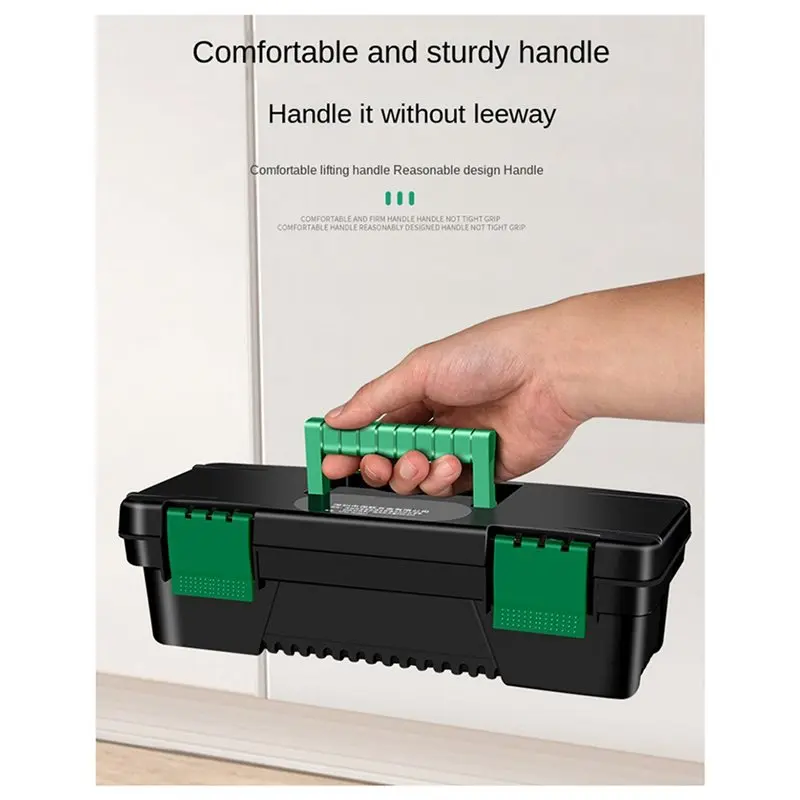 A58Z 6Pcs 10 Inch Tool Box Plastic Tool Storage Box With Handle For Carpentry And Electrician Repair Portable Tool