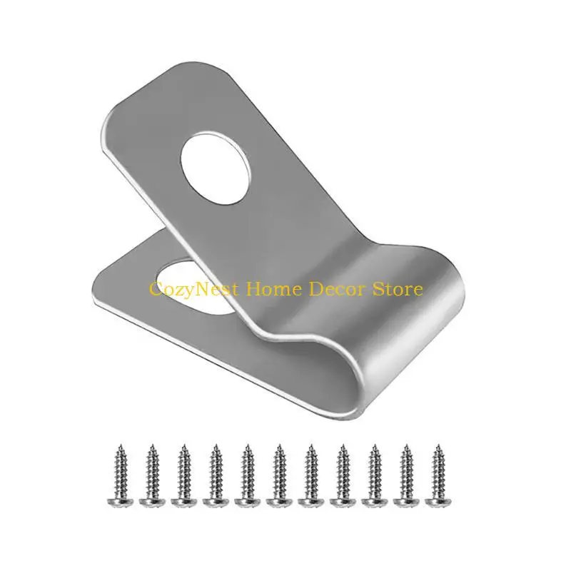 92MF Pack Of 100 Practical Stainless Steel Outdoor Wire Fence Clips For Garden Use