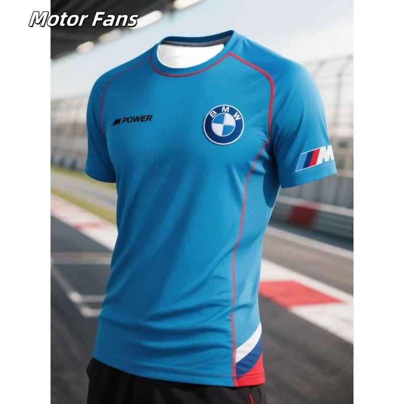 

BMW Motorrad T-Shirt Men's Quick Drying High Quality Sports T-Shirt Breathable Sweat Absorbing Short Sleeve Cycling T-Shirt