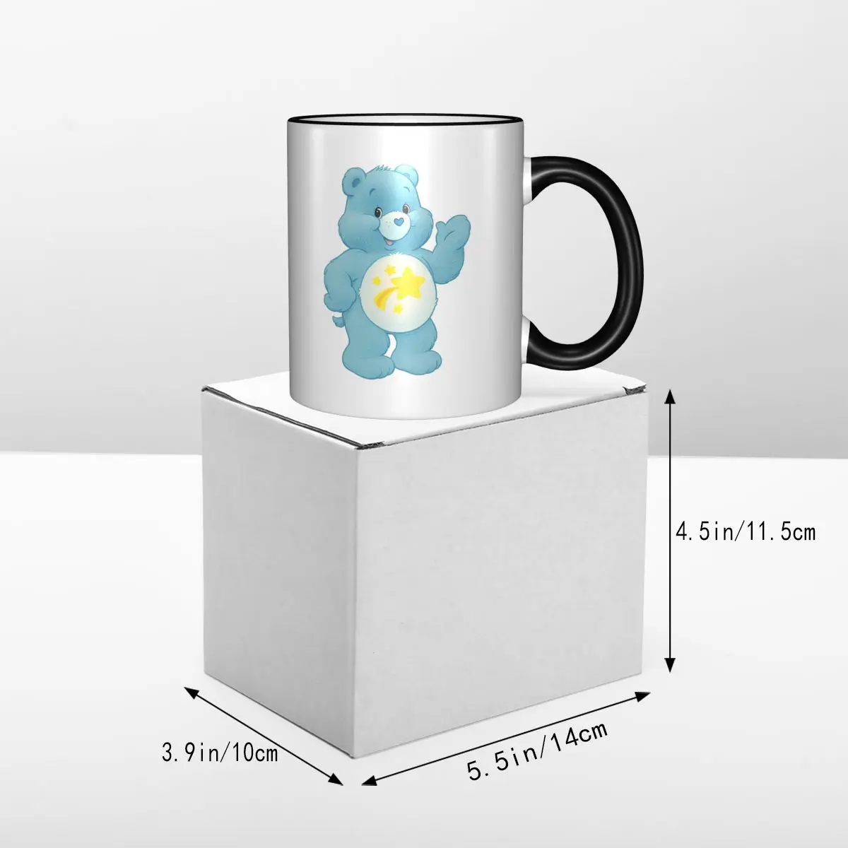 Wish Bear Mug Funny Ceramic Coffee Cups Tea Mugs Milk Cup Drinkware Gifts for Woman Man
