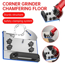 Angle Grinder Stand Portable Chamfered Bracket for Tile Chamfer Cutting Angle Grinder Attachment Stainless Steel Dust Removal