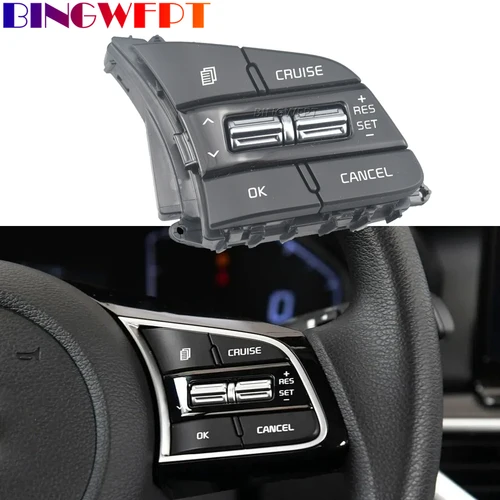 Imagen 2 del producto Botón de control del volante del coche, interruptor de sonido de volumen para KIA CERATO K3 2019 2020 2021 2022 2023
