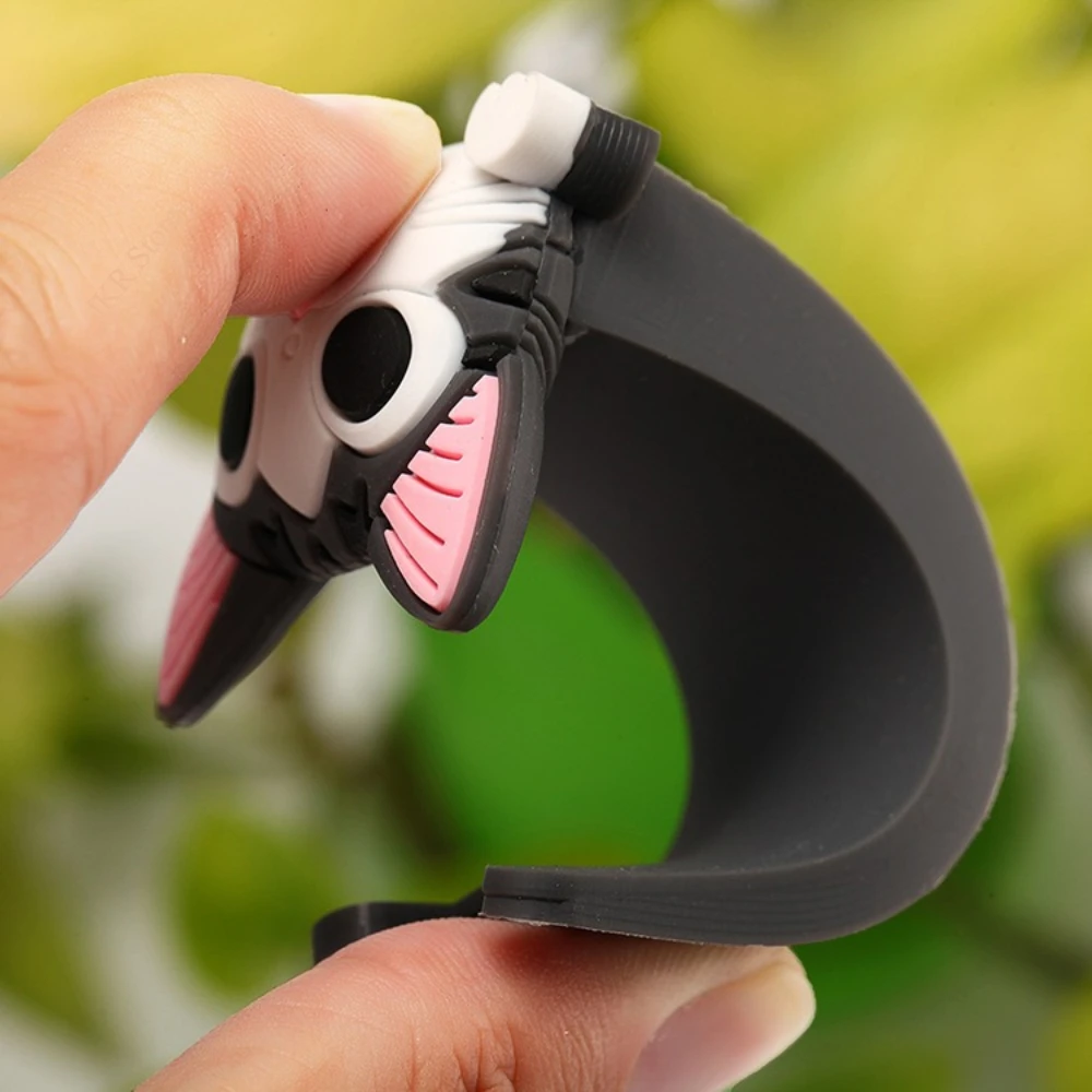 Door Stopper Reusable Silicone Cartoon Design Non Slip Wedge Shape for Home Offices Door Protections Shock Absorbing Door stops