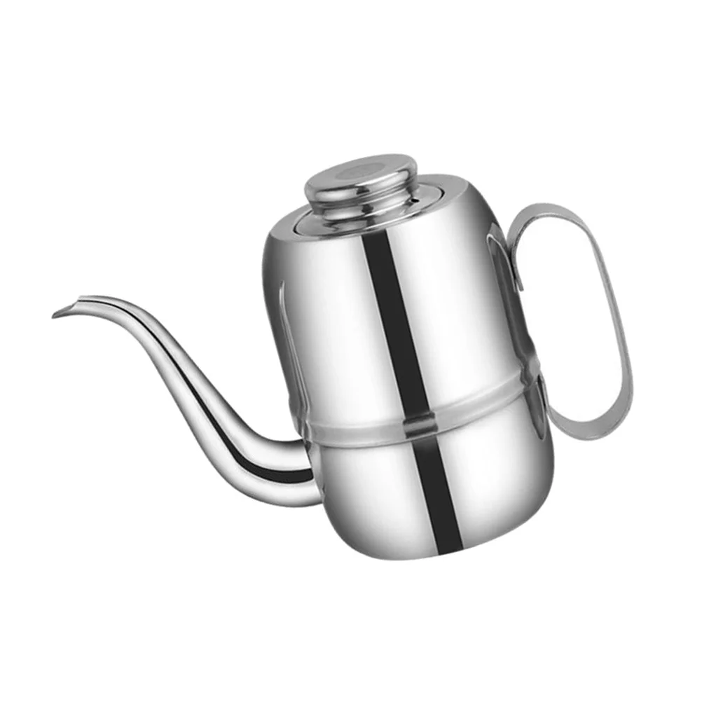 

Дозатор для масла из нержавеющей стали с длинным узким носиком, полированная поверхность, маслёнка, соусник, емкость для уксуса, без капель, с защитой от протекания