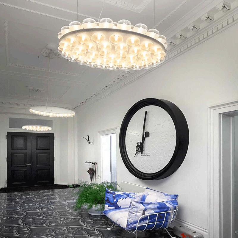 

Living room pendant light 2025 modern simple luxury design ceiling light villa commercial shop creative bubble ball pendant lamp