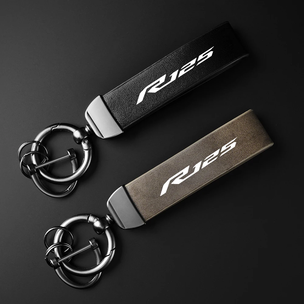 

Высококачественный кожаный брелок для ключей для мотоцикла, брелок для Yamaha YZF R125 YZFR125 YZF-R125 2008-2021 2022 2023, аксессуары
