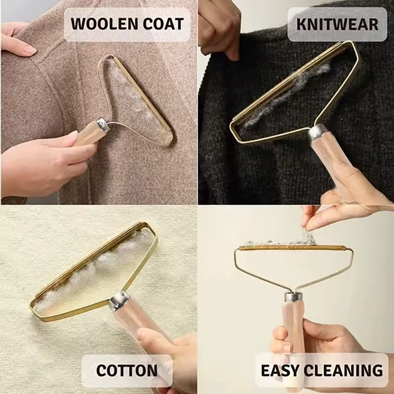Portable Lint Remover Pet Hair Remover Brush Manual Lint Roller Sofa Clothes Cleaning Lint Brush Fuzz Fabric Shaver Brush Tool - Image 2