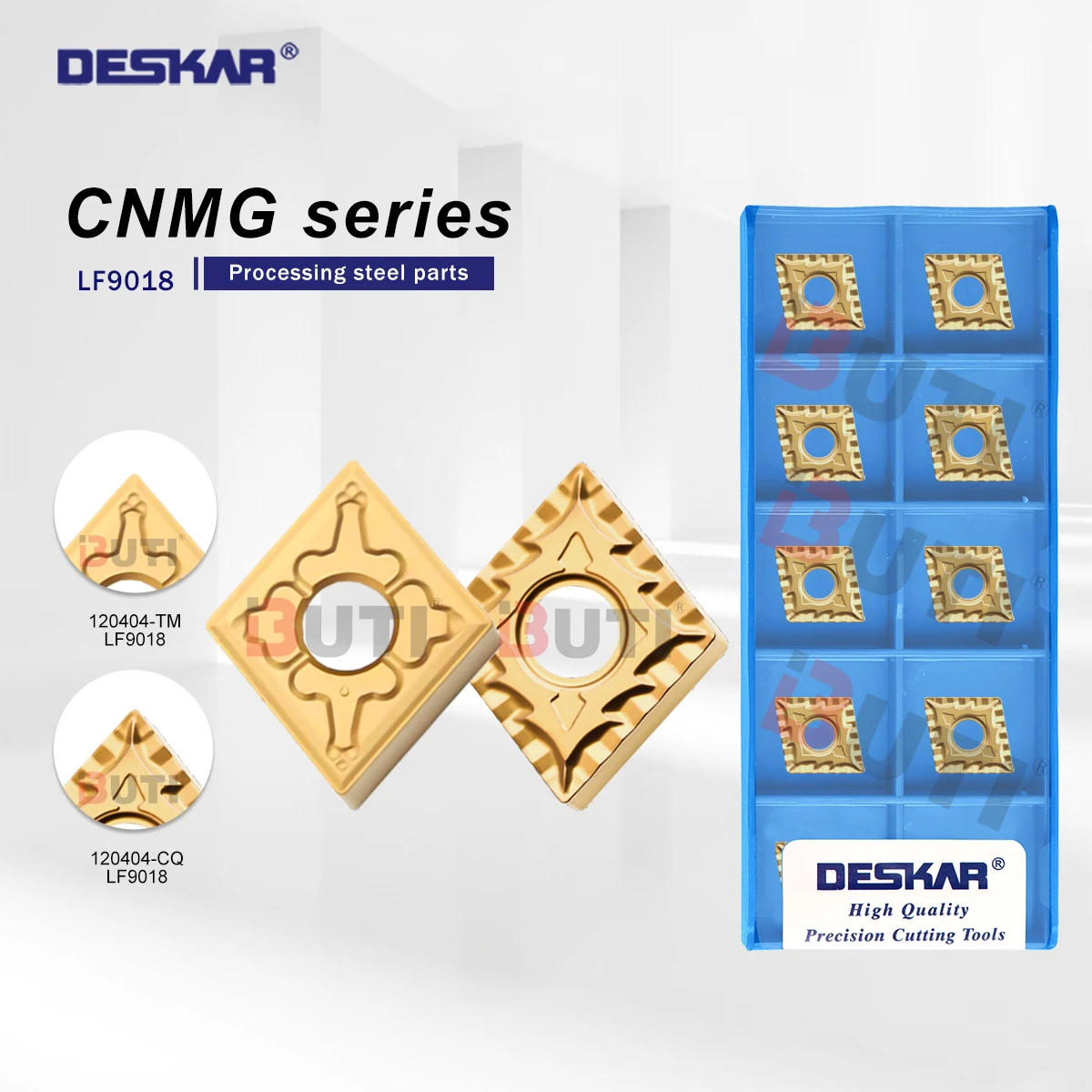 

DESKAR 100% оригинал CNMG120404 CNMG120408 TM CQ LF9018 Режущий инструмент с ЧПУ Токарный инструмент Алмазные лезвия из твердой стали Износостойкие