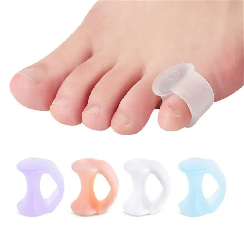 

1Pair Separator Finger Feet Care Protector Silicone Toe Orthopedic Products Bunion Corrector Hallux Valgus For Pedicure