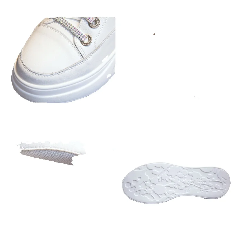 Weiße High-top Skateboardschuhe Damen Sneaker Für Den Winter_voghion.com