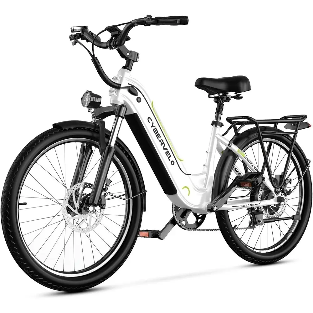 

26 Adult Electric Bike with 1000W Motor, 48V Battery, 7-Speed, Front Suspension, LCD Display - Ideal for Commuting and Trails