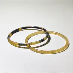 BB-068 Tibet Natural Yak Horn Close Slim Bangles for Girls Summer Healthy bracelets