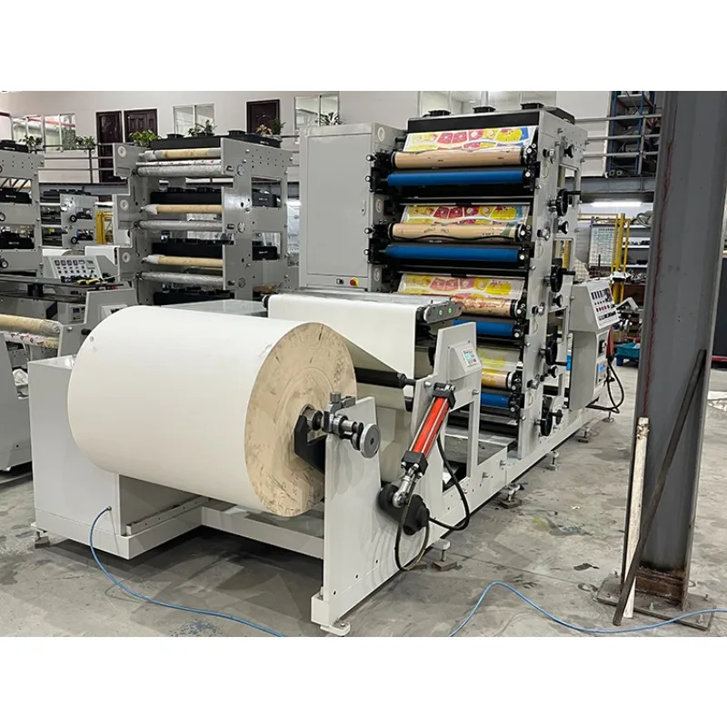 Roll To Roll Digital Label Printing Machine Paper Bowl Paper Cup Rolling Corrugated Paper Cup Flexo Printing Machine for Sale