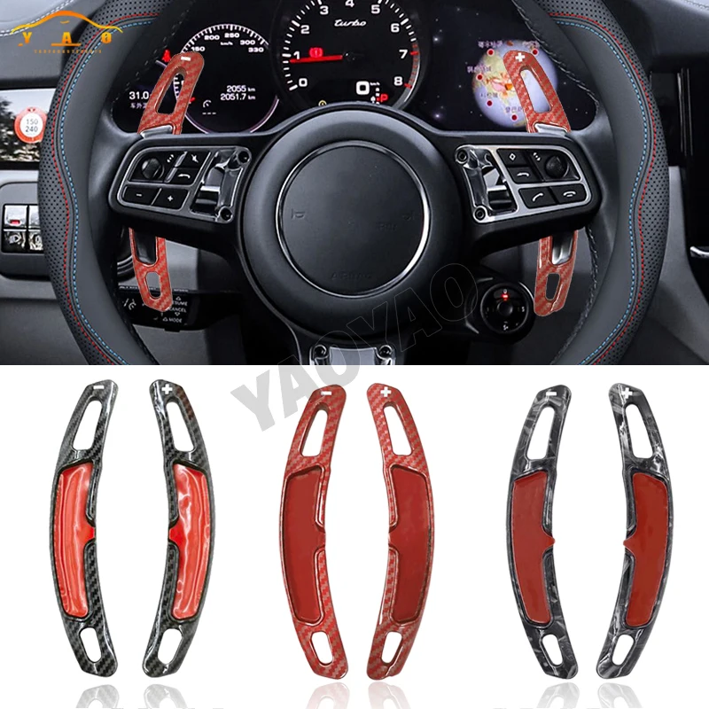 

For Porsche Macan Cayenne 911/918/718 Panamera Shift Paddle Gear Extender Shifter ABS Steering Wheel DSG Extension Sticker