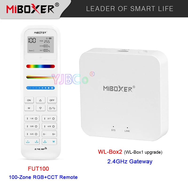 

Miboxer WL-Box2 2.4GHz Gateway Wifi controller DC 5V compatible with IOS/Andriod system Wireless APP Control for led strip light