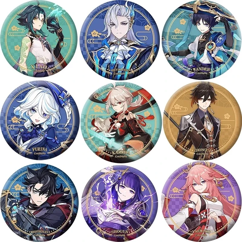 

Anime Genshin Impact Furina Neuvillette Wriothesley Cosplay Fine lightning Badge Ambitus