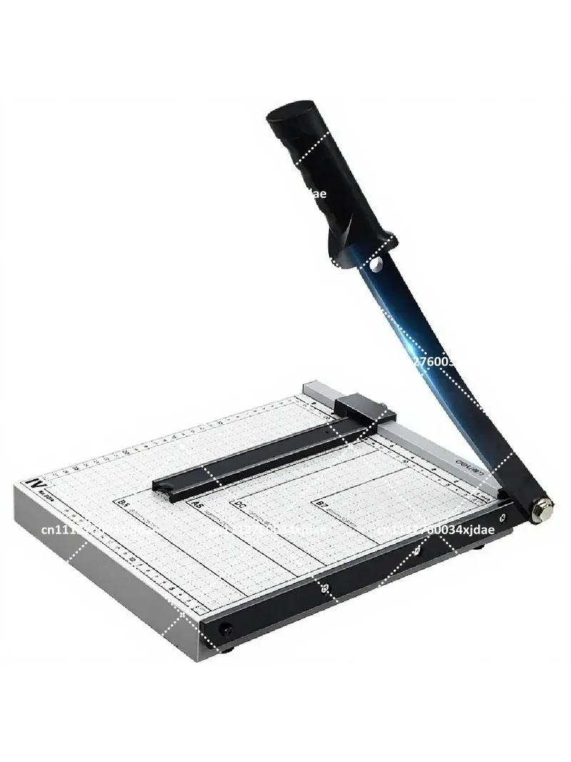 A4 Metal Base Paper Cutter, Manual Guillotine Trimmer for Office, Home, and Print Shop Use