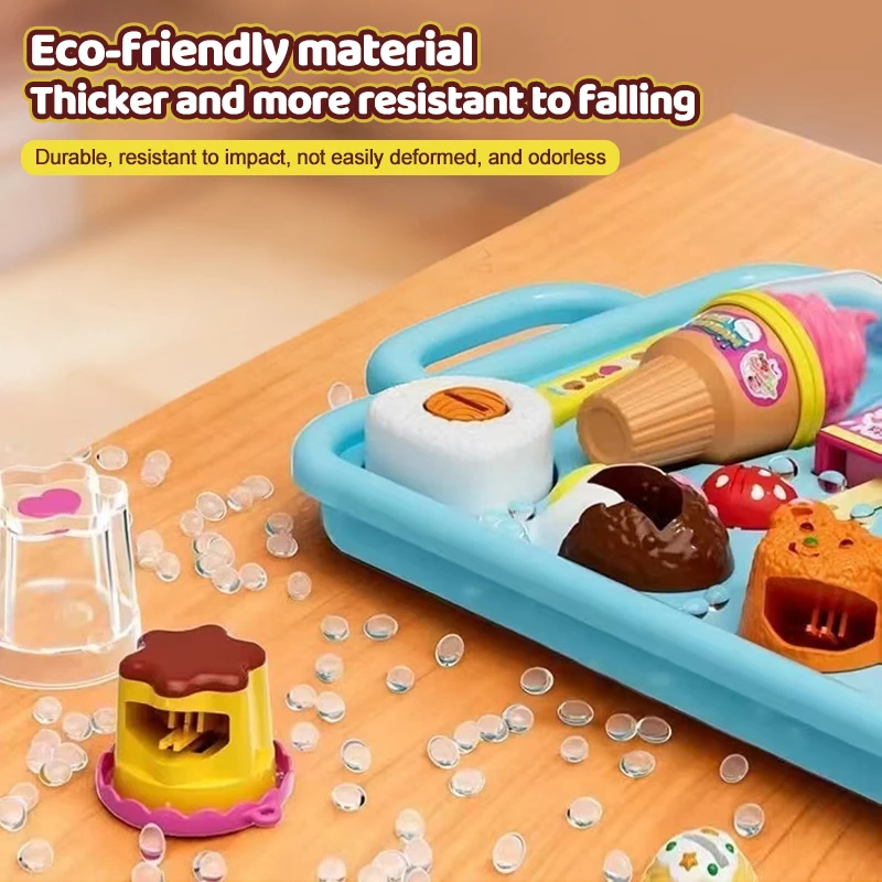 

NEW Food Feeding Set Pudding Feeding Toy Little Bear Bento Food Platter Role Play Early Education Pretend Play House Toys