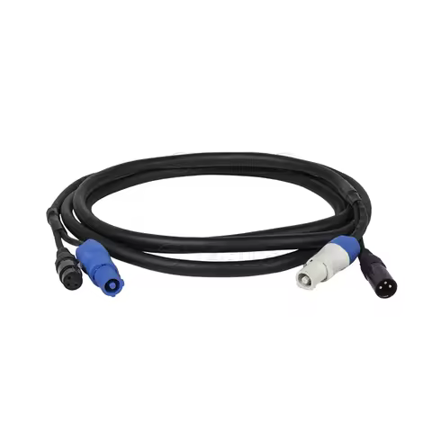 3 Meters/ 2 Meters Length Combination Powercon Plug DMX Cable Power Line Lighting Accessories For Stage Wedding DJ Disco SHEHDS