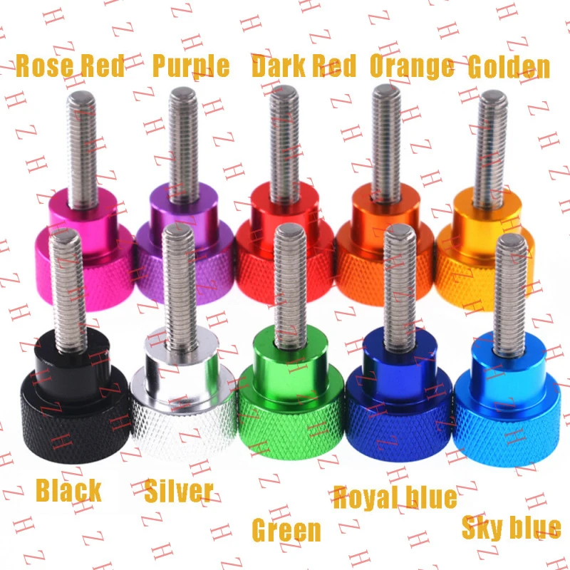

U+ Knurled Thumb Screw M5 Flat Head Grip Knob Bolts Thumbscrew Bolt 10 Colors【Wholesale private message sellers】