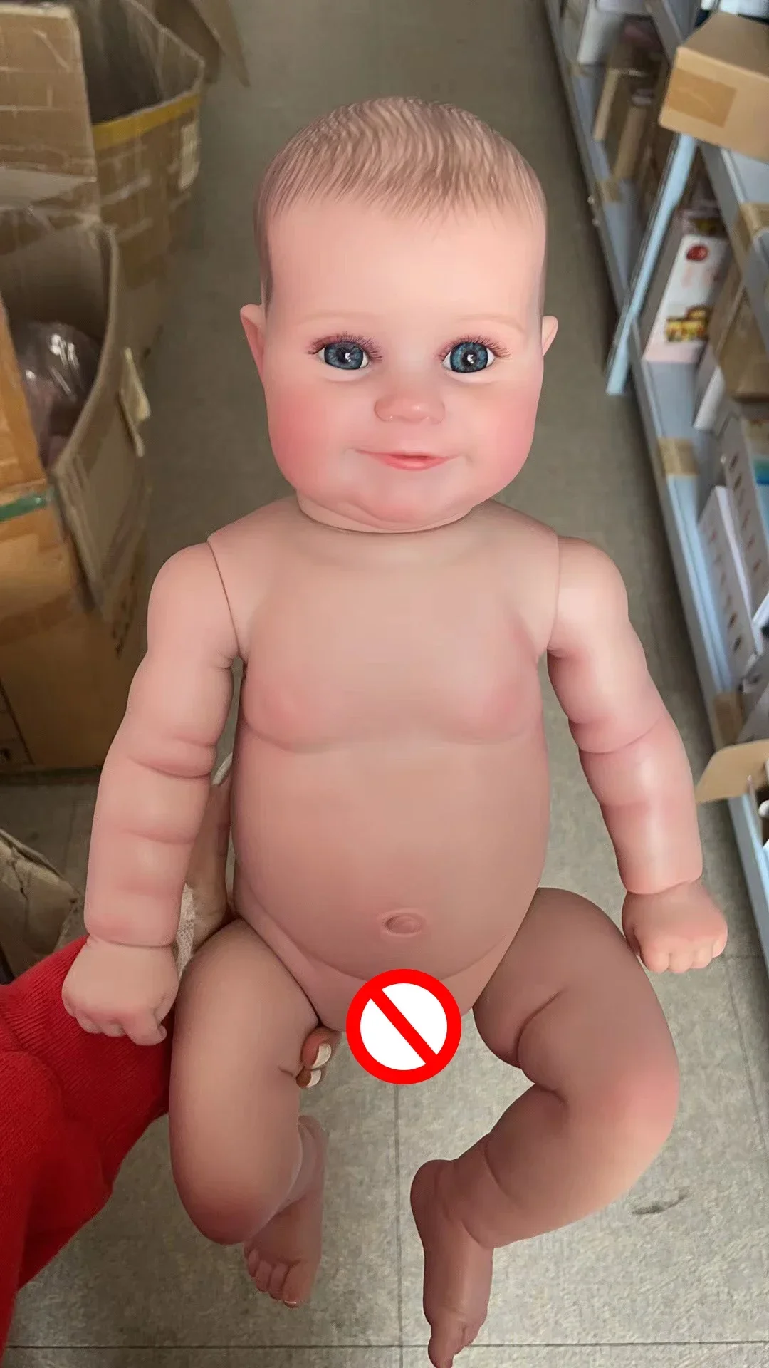 50cm Maddie Reborn Doll Smile Baby Girl Full Silicone Lifelike 3D Skin Venis Many Detailed Painted Popular Art Collection Doll