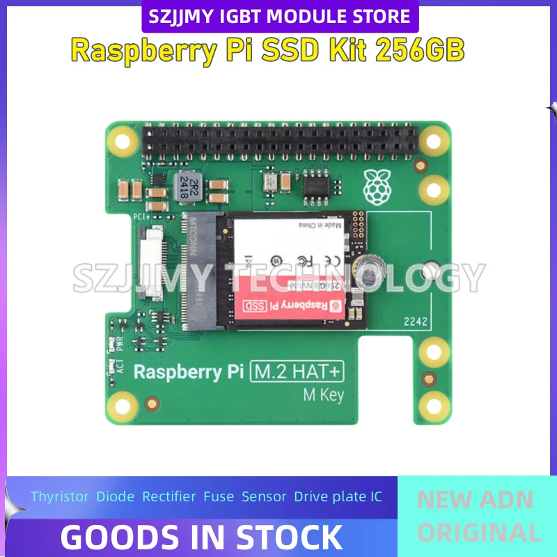 Raspberry Pi SSD Kit 256GB Original Solid State Drive Expansion Board PCIe Interface 256GB Version M.2 NVME Hard Disk