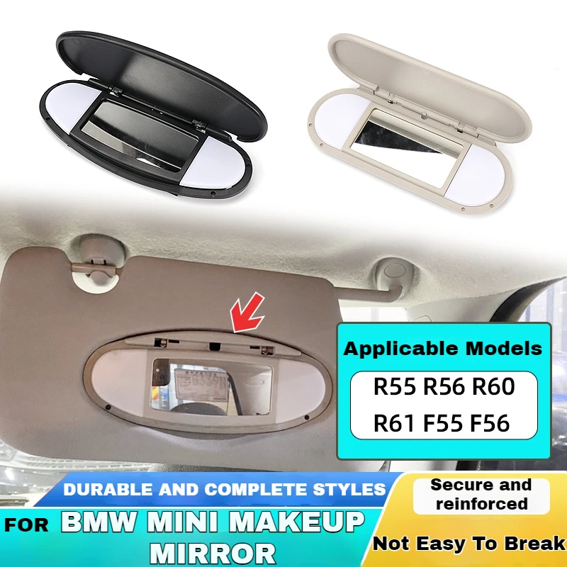 

Car Sun Visor Sunshade Panel Housing Vanity Mirror Cover for BMWMINI Cooper S One D JCW R55 R56 R57 R59 R60 Interior Accessories