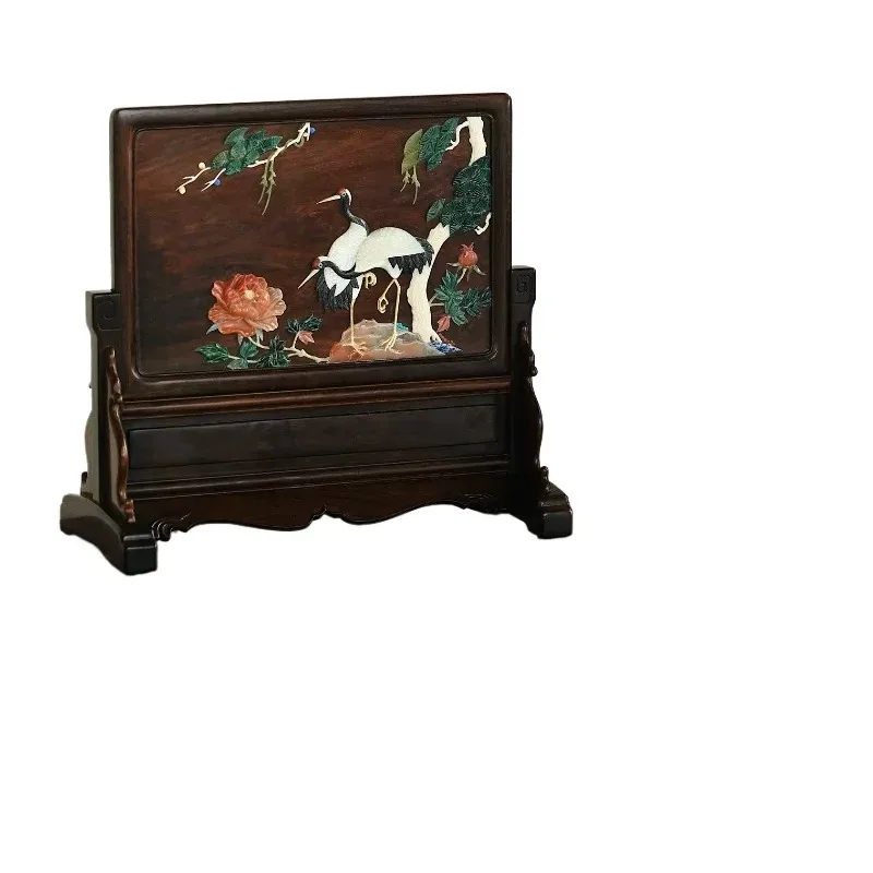 Screen wood carving ornament decorative play collection handicrafts