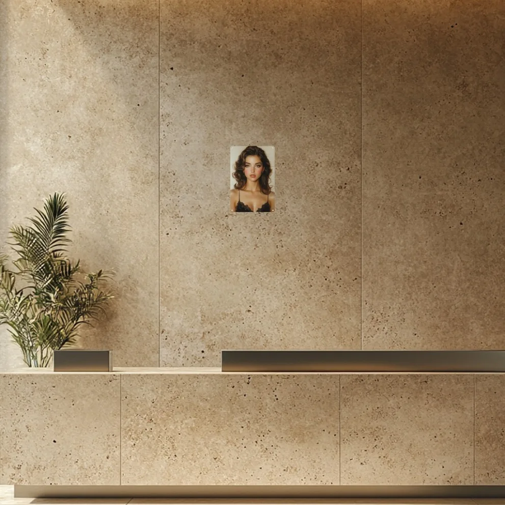 لوحة فنية جدارية من الألومنيوم بورتريه ملكي - ديكور عتيق أنيق لغرفة المعيشة وغرفة النوم وجدار معرض المكتب #5