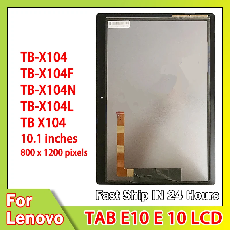 

GEFENSI 10,1-дюймовый планшет для Lenovo TAB E10 E 10X104 TB-X104F TB-X104N TB-X104L, дигитайзер сенсорного экрана, ЖК-дисплей в сборе