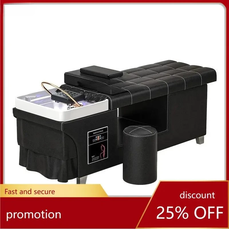 Thickened Facial Bed Beauty Salon Head Treatment Bed Belt Fumigation Water Circulation Massage Shampoo Bed