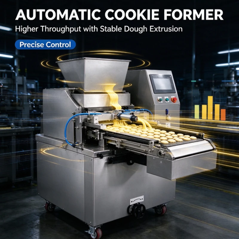Customized Stainless Steel Rotary Drop Cookie Machine Commercial Bakery Processing Equipment Automatic Biscuit Make Machine