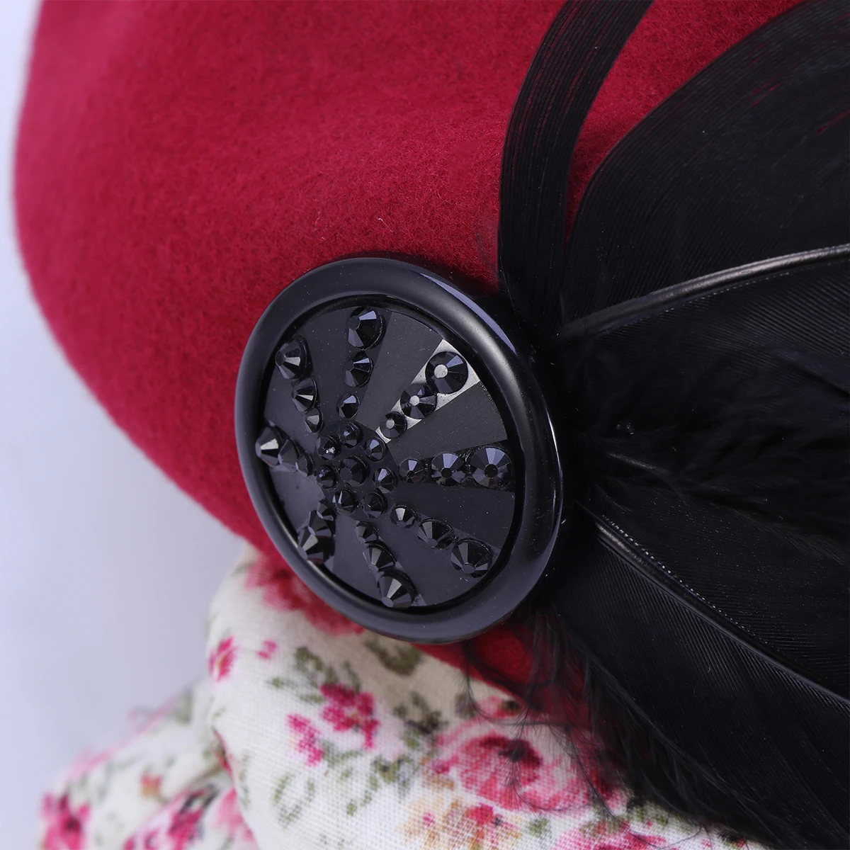

Air Stewardess Hat Vintage Red Flight Attendant Costume Elegant Retro Cosplay Prop Lightweight Comfortable One Size Fits