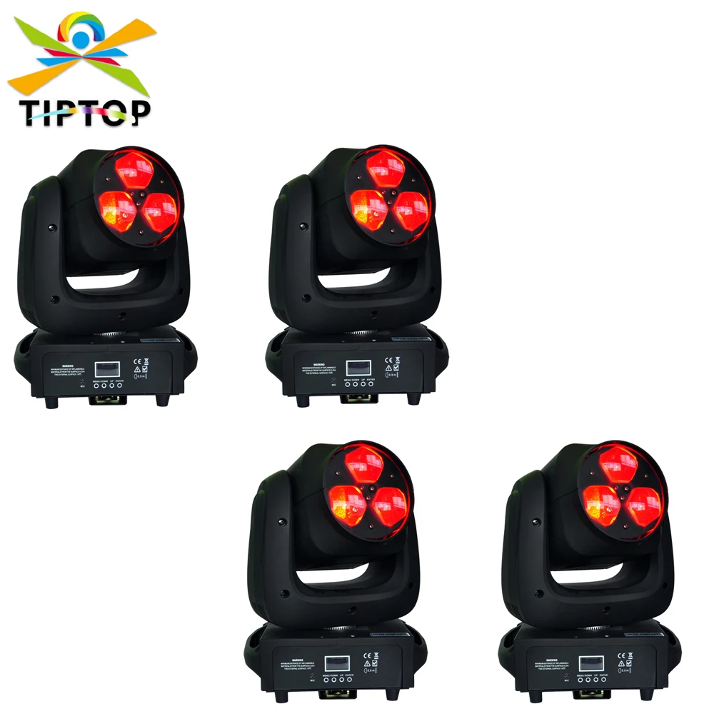 

Free Shipping RGBW 3 x 40W Led Bee Eyes Moving Head Light Disco DJ Party Pub Bar KTV Super Beam 4IN1 Zoom Wash Effect 3in1 10/17