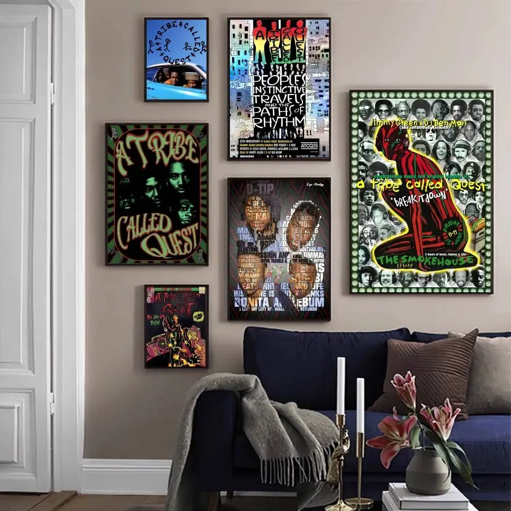 

Hip Hop Band A Tribe Called Quest Self-adhesive Art Poster Whitepaper Prints Posters Artwork Aesthetic Art Wall Painting